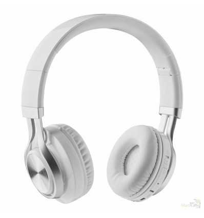 Auriculares Bluetooth Ajustables de Publicidad color Blanco