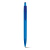 Bolígrafo Promocional de Plástico Transparente Barato Azul