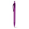 Bolígrafo Promocional de Plástico Transparente con Logo color Violeta