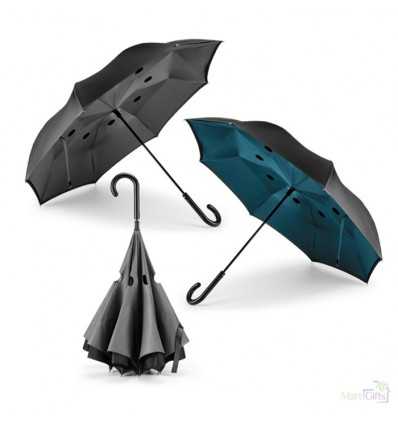 Paraguas Reversible con Cierre Automático para Regalo