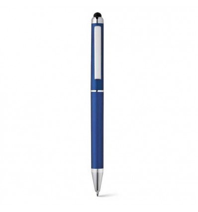 Bolígrafo de Plástico con Puntero Táctil Publicidad color Azul Royal