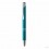 Bolígrafo con Pulsador en Acabado Anodizado para Personalizar Color Turquesa