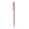 Bolígrafo de Aluminio con Logo Color Rosa Claro