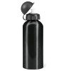 Botella de Aluminio de 600 ml para Deporte color Negro