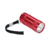 Mini Linterna de Aluminio con 6 Luces LED color Rojo