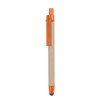Bolígrafo Táctil de Cartón Reciclado color Naranja