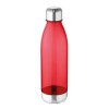 Botella de Tritan Transparente 600ml Merchandising color Rojo