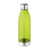 Botella de Tritan Transparente 600ml color Verde Lima con Logo