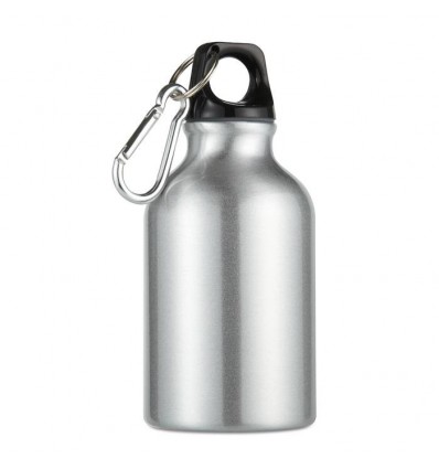 Botella Publicitaria de Aluminio con Mosquetón