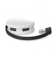 Hub USB Redondo Promocional de 4 Puertos