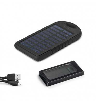 Batería Portátil con Panel Solar y LED Promocional