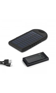 Batería Portátil con Panel Solar y LED