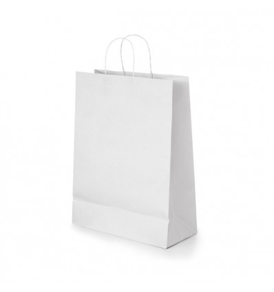 Bolsas de tela personalizadas (100 uds) Pack al mejor precio medida 45 + 11  x 38 cm