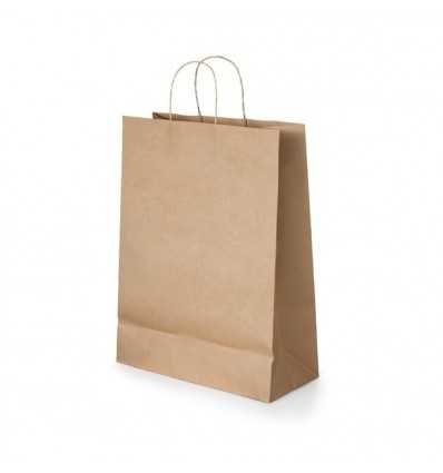 Bolsas de tela personalizadas (100 uds) Pack al mejor precio medida 45 + 11  x 38 cm