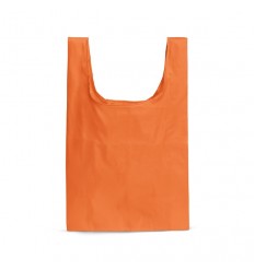 Bolsa Plegable de Poliéster con Asas Promocional color Naranja