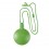 Soplador de Burbujas Redondo con Cuerda Promocional - Color Verde Lima