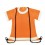 Mochila Saco en Forma de Camiseta con Logo color Naranja