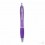 Bolígrafo de Plástico Automático con Tinta Azul Publicitario Color Púrpura Transparente