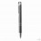 Bolígrafo con Pulsador en Acabado Anodizado Tinta Negra Económico Color Titanio