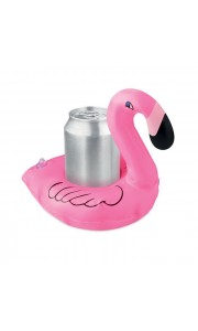 Portalatas inflable con forma de Flamingo