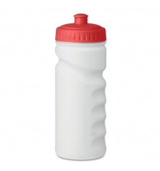 Botella de deporte de plástico opaco 500ml barata Color Rojo
