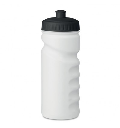 Botella de deporte de plástico opaco 500ml promocional Color Negro