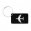 Identificador avión de aluminio para maleta personalizado Color Negro