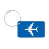 Identificador avión de aluminio para maleta barato Color Azul Royal