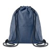 Mochila saco en fibra polar con bolsillo personalizada Color Azul