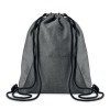 Mochila saco en fibra polar con bolsillo para merchandising Color Negro
