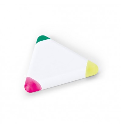 Rotulador Fluorescente Triangular para Merchandising Color Blanco