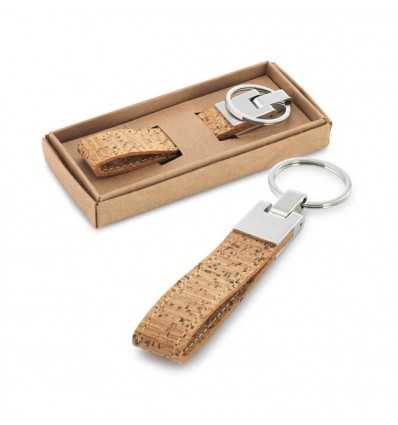 Llavero de Corcho y Metal para Regalo de Empresa