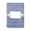 Manta de franela de rayas de hilo teñido personalizada Color Azul