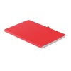 Libreta A5 con tapa blanda y soporte para bolígrafo promocional Color Rojo