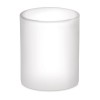 Taza de cristal mate especial para sublimación 300ml personalizada Color Blanco Transparente