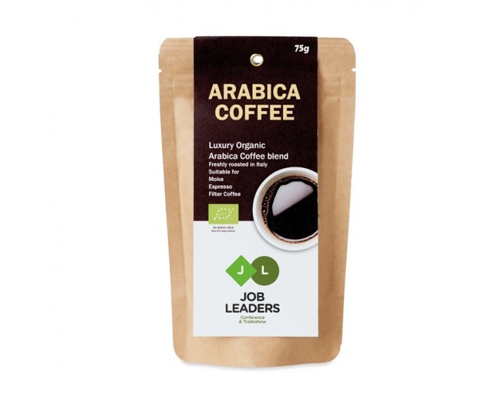 Comprar café ecológico arábica en polvo 75 gr publicitario