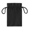 Bolsa pequeña de algodón negro para regalos personalizada Color Negro