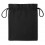 Bolsa mediana de algodón negro para regalos personalizada Color Negro