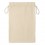 Bolsa grande de algodón beig para regalos personalizada Color Beige