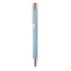Bolígrafo ecológico con acabados plateados barato Color Azul