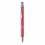 Bolígrafo ecológico con acabados plateados promocional Color Rojo