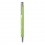 Bolígrafo ecológico con acabados plateados merchandising Color Verde