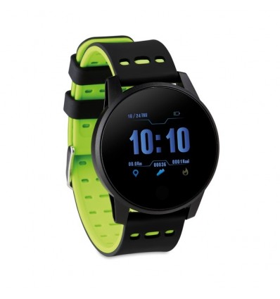 Reloj de actividad bluetooth con pulsera de silicona barato Color Verde lima