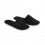 Zapatillas de hotel de poliéster con bolsa non-woven personalizada Color Negro