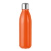 Botella de cristal con tapón de acero inoxidable 650 ml para publicidad Color Naranja