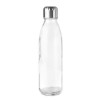 Botella de cristal con tapón de acero inoxidable 650 ml para empresas Color Transparente