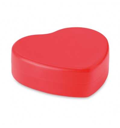 Bálsamo labial con caja en forma de corazón personalizado Color Rojo