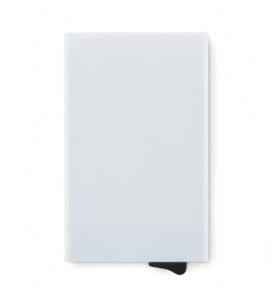 Tarjetero con protección RFID para 5 tarjetas de ABS barato Color Blanco
