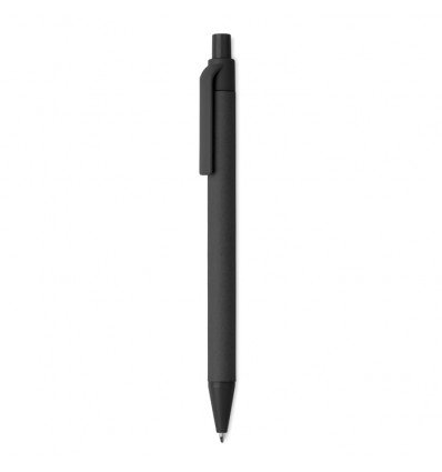 Bolígrafo de papel con clip y punta ecológicos personalizado Color Negro