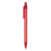 Bolígrafo de papel con clip y punta ecológicos promocional Color Rojo